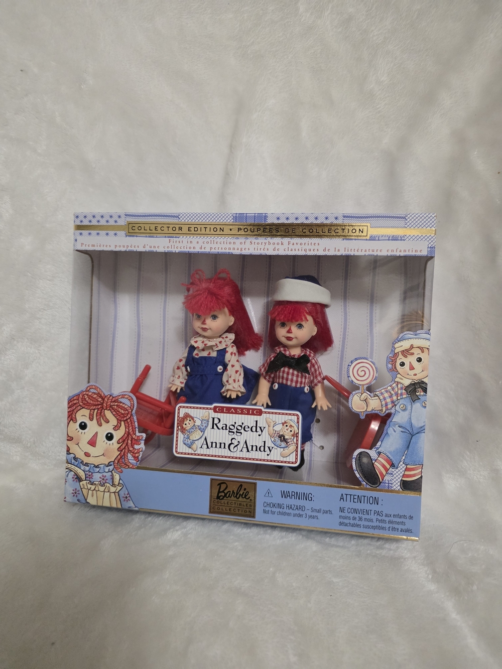 Barbie Raggedy Ann & Andy Collector Set - Red, Blue, White